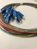 پیگتیل فیبرنوری 12 رنگ  SM SC/UPC 0.9mm 1.5M G.657A1  CC  